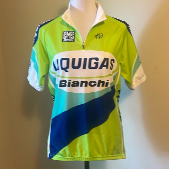 SMS Santini (L) Cycling Jersey lightweight and breathable triple rear pocket UEC - Picture 1 of 8